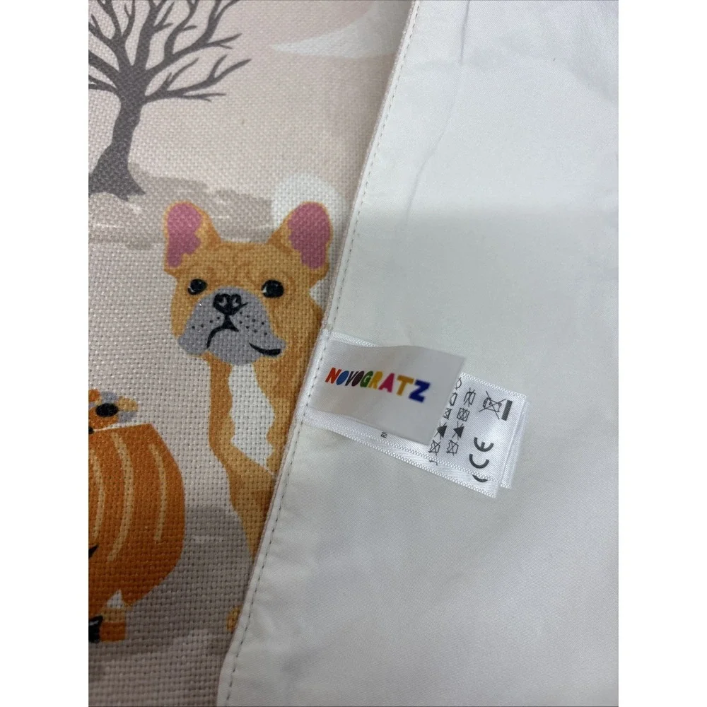 Novogratz Halloween Corgi Golden Retriever & More Dogs Table Runner Lights Up